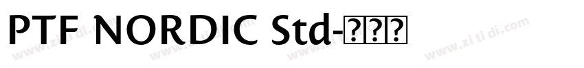 PTF NORDIC Std字体转换